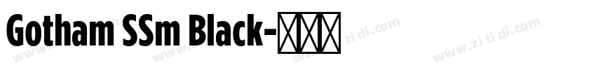 Gotham SSm Black字体转换